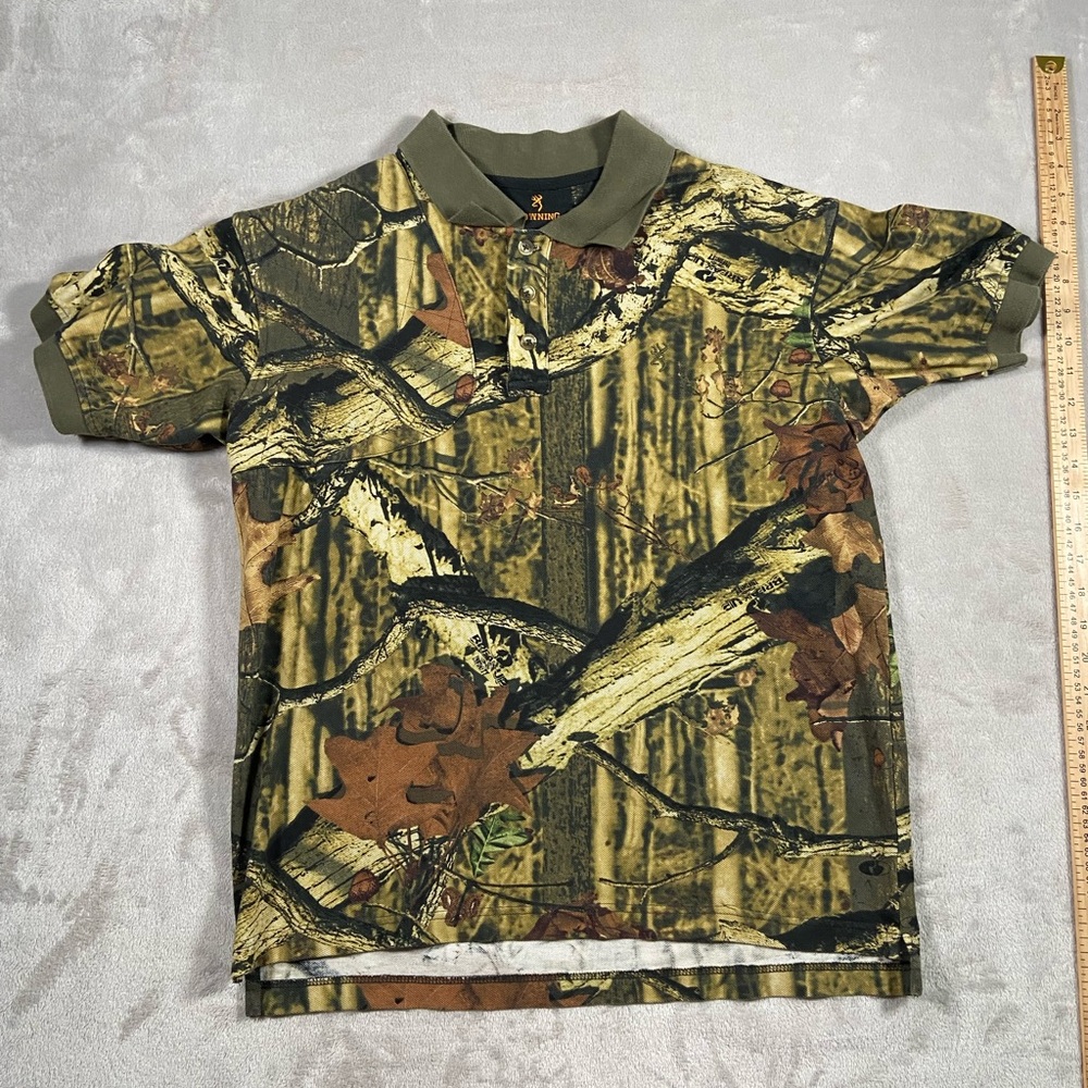 Browning Realtree camo polo shirt medium padded shoulder